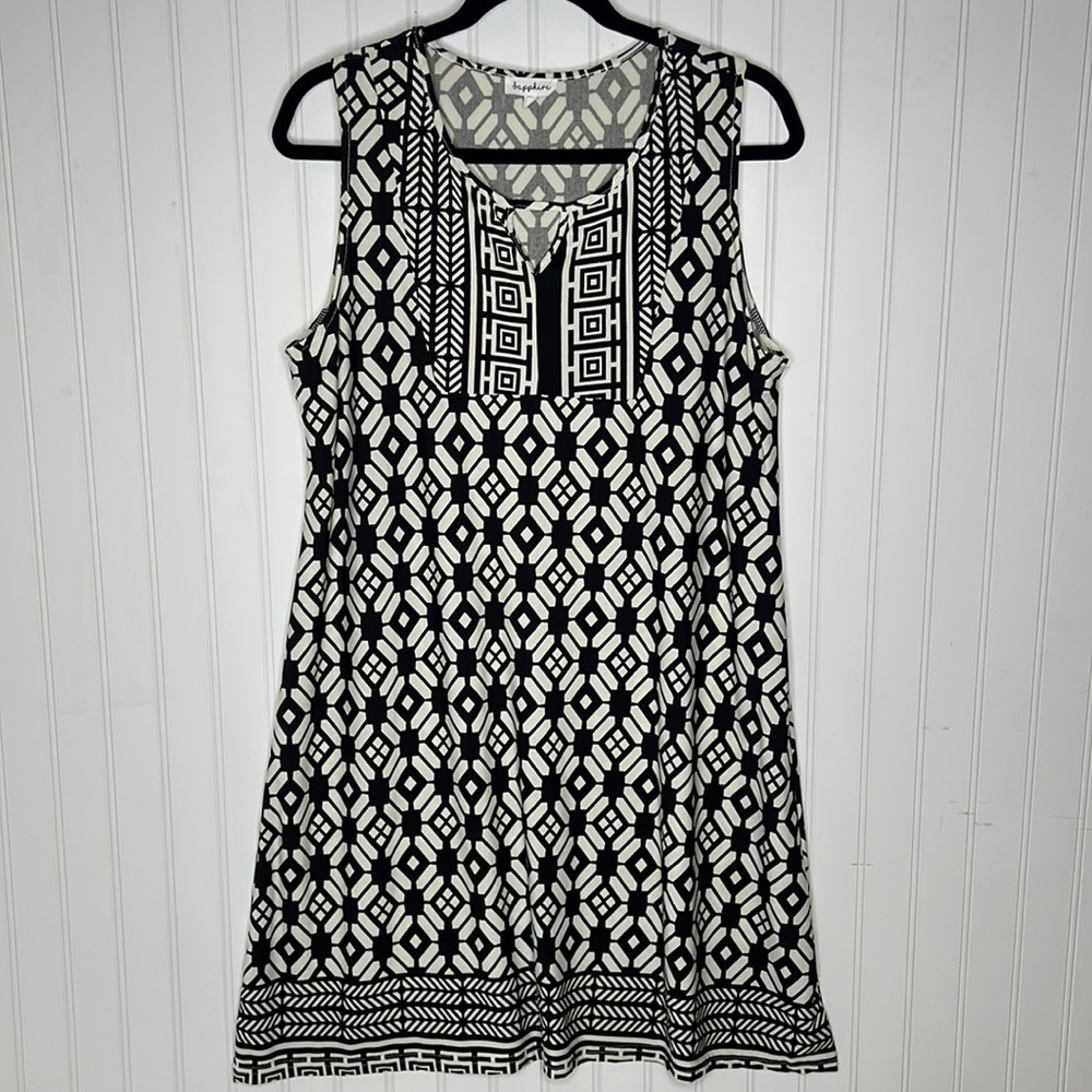 Sapphire Sleeveless Sheath Dress Size Large